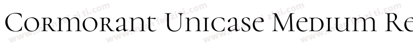 Cormorant Unicase Medium Regular字体转换